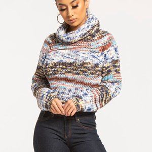 Turtle Neck Crop Sweater